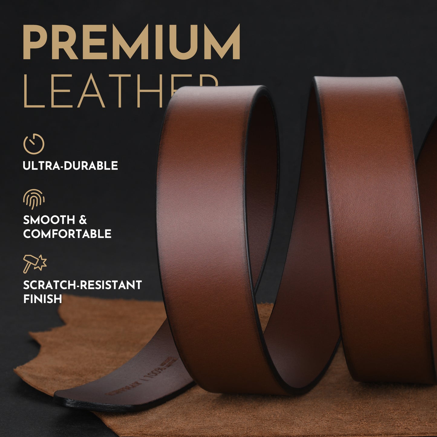 buffway brown leather belt