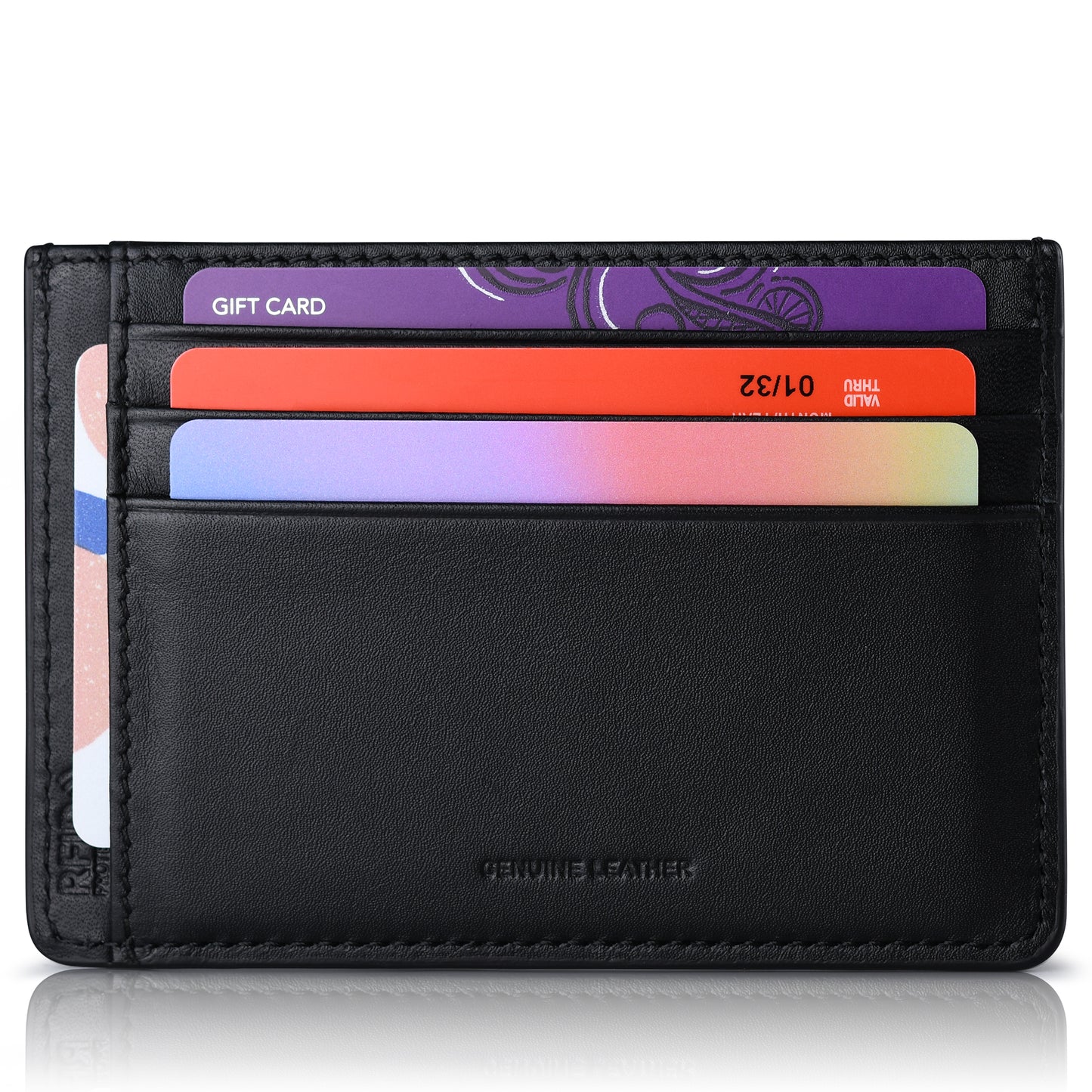 Buffway Card Holder Wallet with RFID Blocking - Compact Design for Organizing Essentials