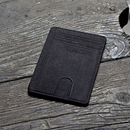 Buffway Slim Minimalist Front Pocket RFID Blocking Leather Wallets for Men and Women - At Sahara