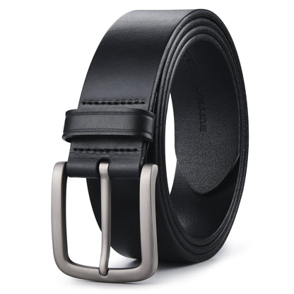 Buffway Men's Leather Belt, 1.5" Handcrafted Top-Grain Leather Durable, Comfortable, Suitable for Everyday Formal & Casual Wear - 56" / Coffee Buffway Men's Leather Belt, 1.5" Handcrafted Top-Grain Leather Durable, Comfortable, Suitable for Everyday Formal & Casual Wear - 56" / Coffee
