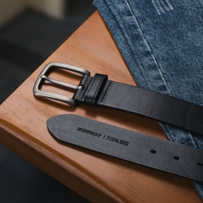 Buffway genuine leather belt